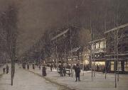 Hippolyte camille delpy Boulevard Barbes-Roche-chouart in de winter (san24) oil painting